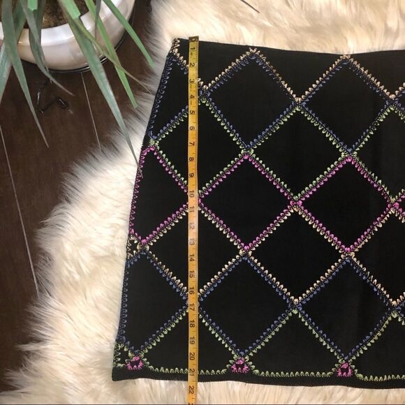 Metrostyle multicolor suede skirt sz 12 - Picture 8 of 8